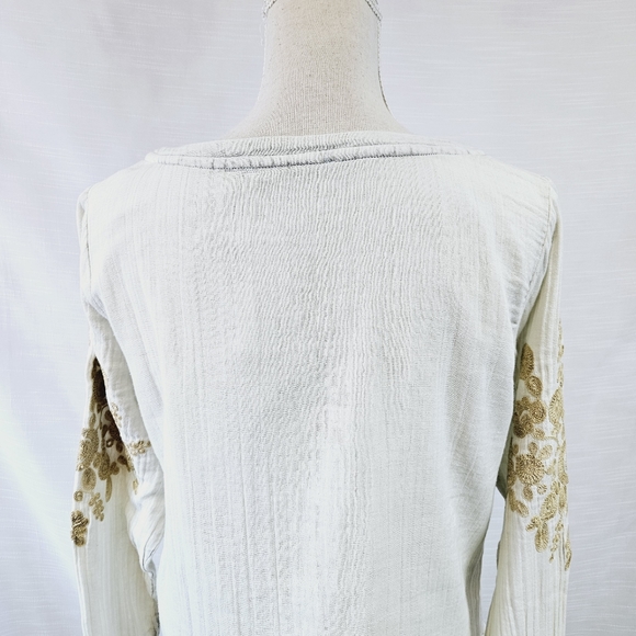 NWT Soft Surroundings Charlotte Embroidered Top Medium - Picture 9 of 11